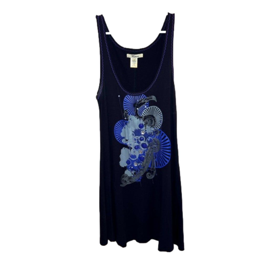 Artsy Tank Dress - Purple - Size Small - Like New